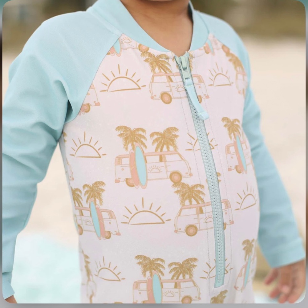 Caden Lane Infant swim suit, size 3-6 months , blue